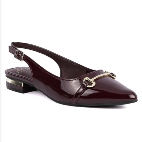 NEW Jones New York Women's Quaden Pointed Toe Slingback Flats - Picture 1 of 4